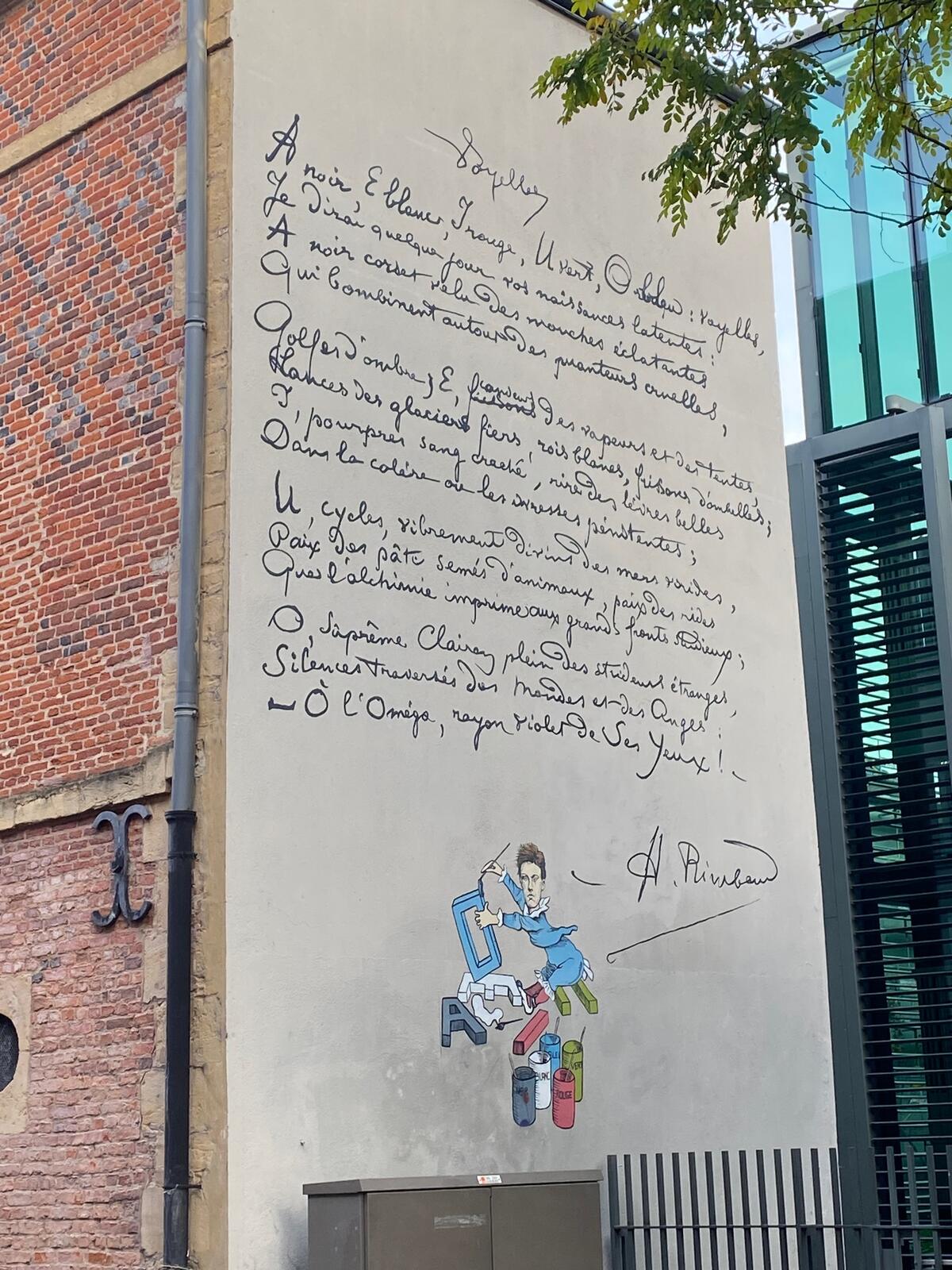 Les Voyelles(母音)のグラフィティ